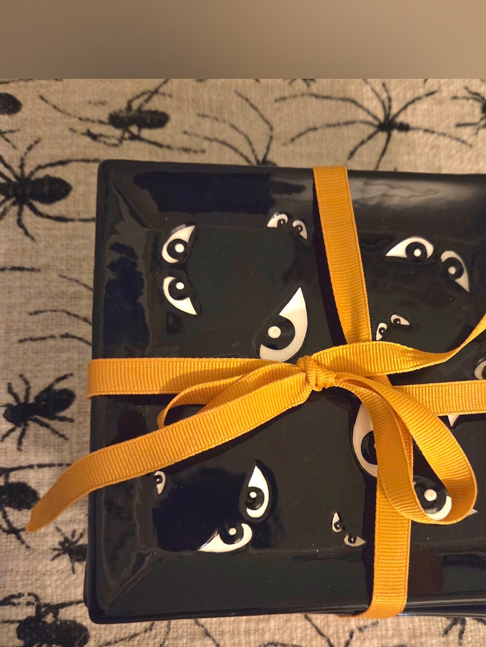 Fitz and Floyd 4 Bones Appetizer Plates Halloween